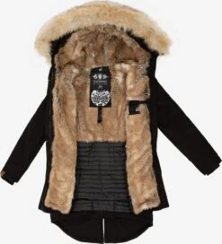 Navahoo Parkas Winterparka Bombii Dames Zwart -Navahoo Mode Exporteren Winkel 01a181b8a0229e67693976fc46694f65