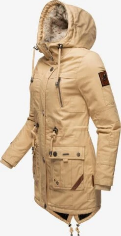 Navahoo Parkas Winterparka Honigfee Dames Lichtbeige -Navahoo Mode Exporteren Winkel 02eb33951a0b266baceb154c64adf437