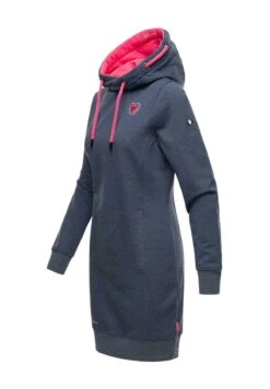 Navahoo Jurk - Dusty Blue Melange -Navahoo Mode Exporteren Winkel 03083127eaa748ddb7b566e9459a2ff7