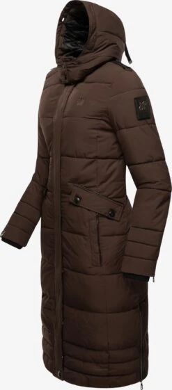 Navahoo Wintermantels Wintermantel Fahmiyaa Dames Donkerbruin -Navahoo Mode Exporteren Winkel 0b674b3c4b775162b34f535f66625062