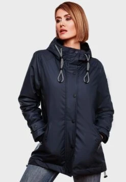 Navahoo Winterjassen Winterjas Lindraa Dames Donkerblauw -Navahoo Mode Exporteren Winkel 105ee5cd283ae4526c3d8ae812678952