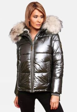 Navahoo Winterjassen Winterjas Tikunaa Dames Antraciet -Navahoo Mode Exporteren Winkel 121777c54bdb986cdbc090ca397428a3