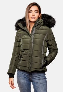 Navahoo Winterjassen Winterjas Miamor Dames Olijfgroen -Navahoo Mode Exporteren Winkel 127414041a9254c26eb7f9a51b997123