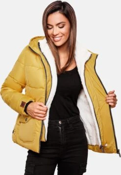 Navahoo Winterjassen Winterjas Megan Dames Geel -Navahoo Mode Exporteren Winkel 14fdc0d65879b8913ce1c88ad5dd86fb