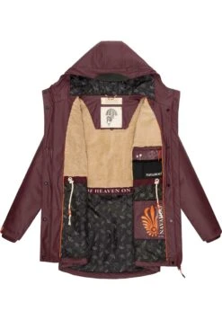 Navahoo Rainy Forest - Regenjas - Dark Red Melange -Navahoo Mode Exporteren Winkel 150878fc39ca4029be7cfe4d6a929f7b