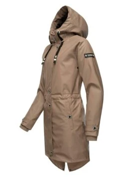 Navahoo Rainy Flower - Parka - Taupe -Navahoo Mode Exporteren Winkel 1aeda0af043c4be3bb1e16b16fdc914a