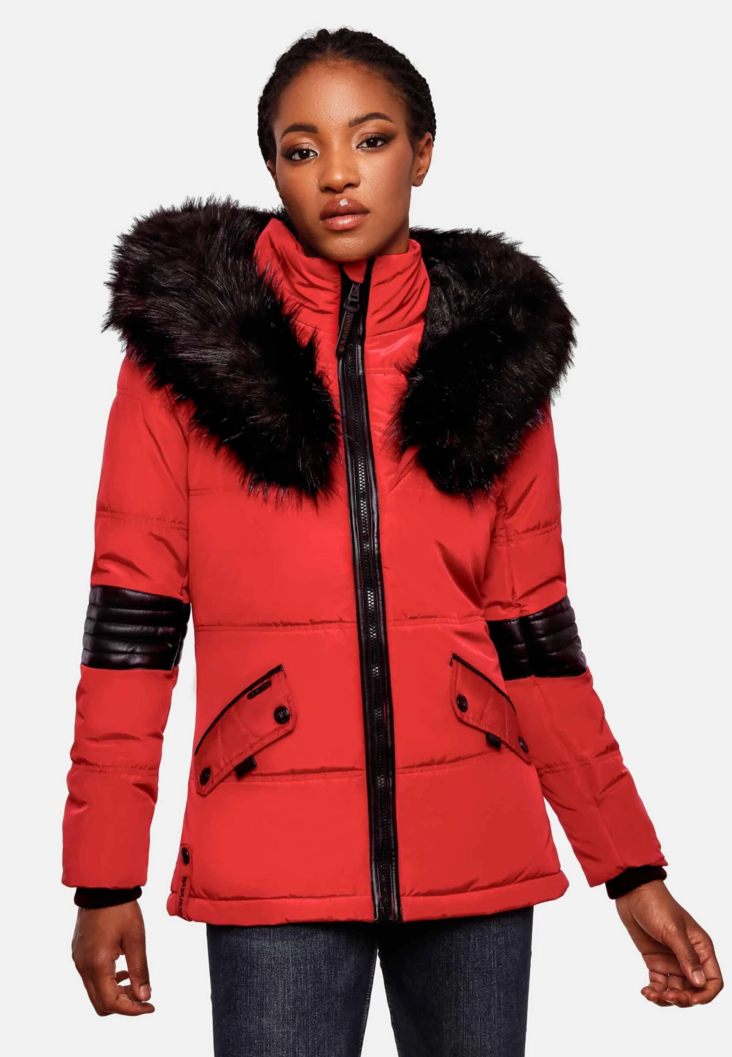 Navahoo Winterjassen Winterjas Nirvana Dames Rood 4 Navahoo Winterjassen Winterjas Nirvana Dames Rood - Afbeelding 4