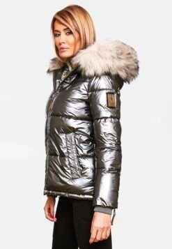 Navahoo Winterjassen Winterjas Tikunaa Dames Antraciet -Navahoo Mode Exporteren Winkel 2203ecaca736c59bcbf07c61d7aa1347