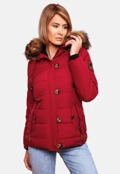 Navahoo Winterjassen Winterjas Zoja Dames Rood -Navahoo Mode Exporteren Winkel 24dd849714b691acb6681a2bd671fc5f