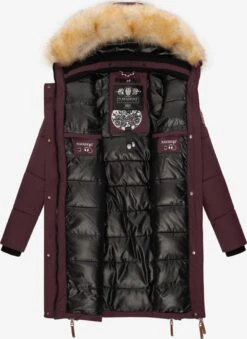 Navahoo Wintermantels Wintermantel Halina Dames Bordeaux -Navahoo Mode Exporteren Winkel 3332b6ad615e212a127cbc7c8a384c56