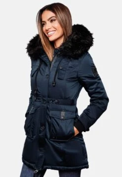 Navahoo Parkas Winterparka Dames Donkerblauw -Navahoo Mode Exporteren Winkel 334df9252b7e5c09dd0ed12d3d4e3ccf