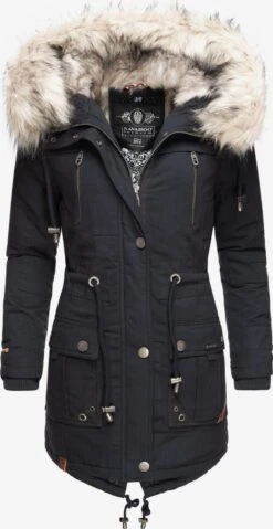 Navahoo Parkas Winterparka Honigfee Dames Nachtblauw