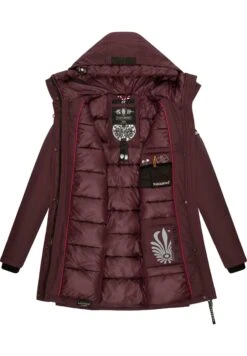 Navahoo Blizzardstorm - Parka - Dark Red Melange -Navahoo Mode Exporteren Winkel 3ce5d875b9654c71941585d174bf83d5
