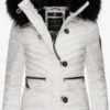 Navahoo Winterjassen Winterjas Wisteriaa Dames Wit