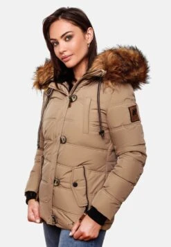 Navahoo Winterjassen Winterjas Zoja Dames Taupe -Navahoo Mode Exporteren Winkel 4cad5ac0950677870dadbbd087e8f7d8