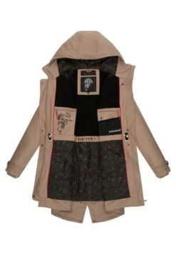 Navahoo Rainy Flower - Parka - Taupe -Navahoo Mode Exporteren Winkel 4ceb9ca30d63428693495792954ec3da
