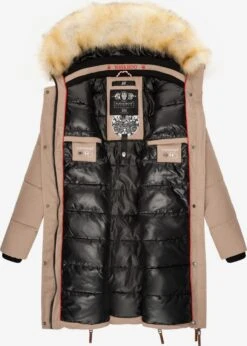 Navahoo Wintermantels Wintermantel Halina Dames Taupe -Navahoo Mode Exporteren Winkel 5344ee650016d9c4bf1194853bc0e8c8