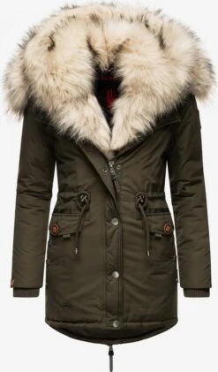 Navahoo Parkas Winterparka Sweety Dames Olijfgroen