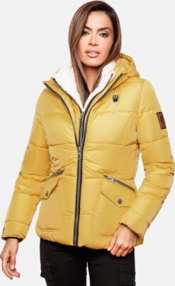 Navahoo Winterjassen Winterjas Megan Dames Geel -Navahoo Mode Exporteren Winkel 5485aed3210107c243942720dadf8a5f