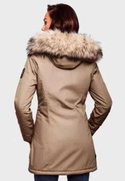 Navahoo Parkas Winterparka Cristal Dames Lichtbruin -Navahoo Mode Exporteren Winkel 5a1efd52b0c3fa34878b95717f533166