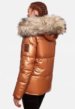 Navahoo Winterjassen Winterjas Tikunaa Dames Bruin -Navahoo Mode Exporteren Winkel 5ddb2196bb32342b8cc0893fab22bed9