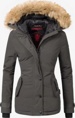 Navahoo Winterjassen Winterjas Laura Dames Antraciet
