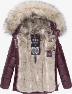 Navahoo Winterjassen Winterjas Tikunaa Dames Wijnrood -Navahoo Mode Exporteren Winkel 60cd7256f5a94326a12b1cc2d170e27e