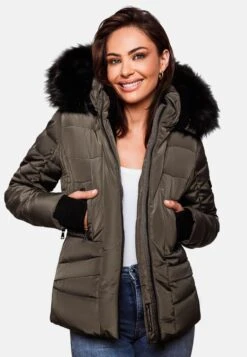 Navahoo Winterjassen Winterjas Adele Dames Taupe -Navahoo Mode Exporteren Winkel 726eddd5d105b755850725f95f8bb1c4