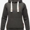 Navahoo Hoodies Sweatshirt Damlaa Dames Grijs Gemêleerd