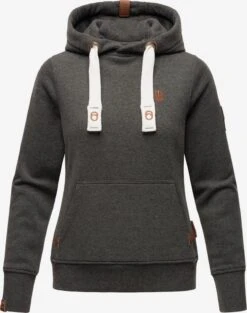Navahoo Hoodies Sweatshirt Damlaa Dames Grijs Gemêleerd