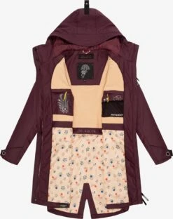 Navahoo Regenmantels Tussenmantel Dames Bordeaux -Navahoo Mode Exporteren Winkel 73629c17df0fa602de1ebb00827c2165