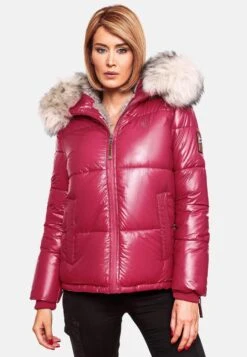 Navahoo Winterjassen Winterjas Tikunaa Dames Fuchsia -Navahoo Mode Exporteren Winkel 7405f5fe20436397ce63a5cdaec7532b