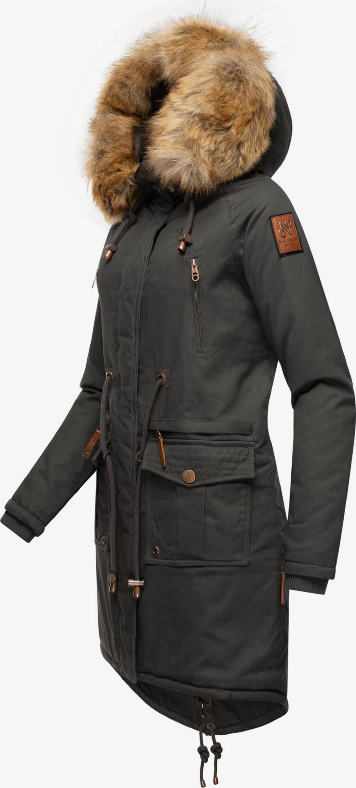 Navahoo Parkas Winterparka Rosinchen Dames Bruin 2 Navahoo Parkas Winterparka Rosinchen Dames Bruin - Afbeelding 2