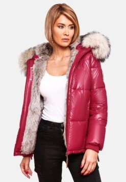Navahoo Winterjassen Winterjas Tikunaa Dames Fuchsia -Navahoo Mode Exporteren Winkel 74b35bdde41e52464f06da1665cd6aed