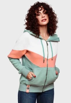 Navahoo Sweater Met Rits - Dusty Mint Melange -Navahoo Mode Exporteren Winkel 74fe587095db483a993c22a87c106455