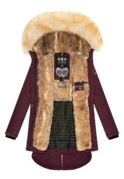 Navahoo Bombii - Winterjas - Dark Red Melange -Navahoo Mode Exporteren Winkel 776ea1c87b4c492b995bcada6b7eba86