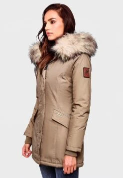 Navahoo Parkas Winterparka Cristal Dames Lichtbruin -Navahoo Mode Exporteren Winkel 7902597ea0d0581e4a70524f71ef3b45