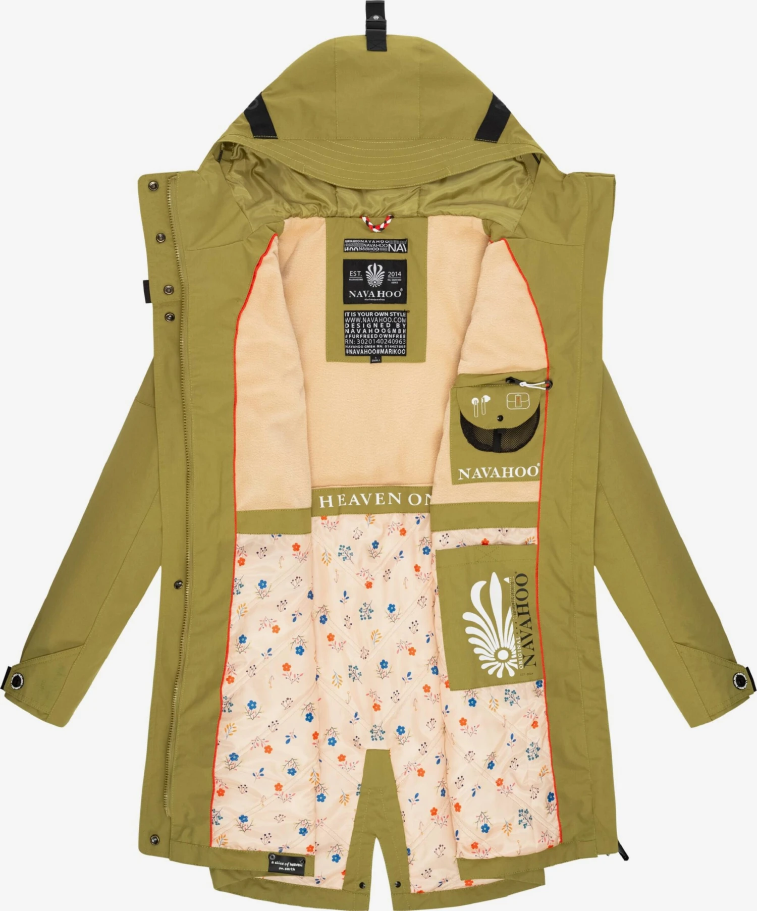 Navahoo Outdoor Jassen Functionele Jas Pfefferschote Dames Groen 5 Navahoo Outdoor Jassen Functionele Jas Pfefferschote Dames Groen - Afbeelding 5