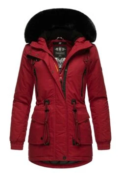 Navahoo Olessaa - Winterjas - Blood Red -Navahoo Mode Exporteren Winkel 7faff27326a045f8818a7b3e71eae640