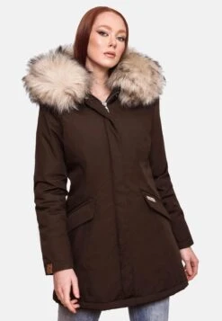 Navahoo Parkas Winterparka Cristal Dames Bruin -Navahoo Mode Exporteren Winkel 874682ac1c6b66edc4d425c3bfe149d1