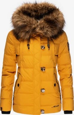 Navahoo Winterjassen Winterjas Zoja Dames Geel -Navahoo Mode Exporteren Winkel 88a615eaba944910aded17fa047f3bec