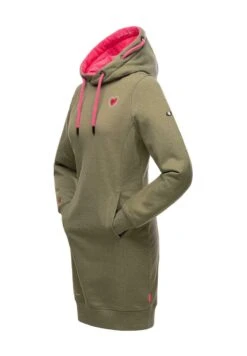 Navahoo Jurk - Dusty Olive Melange -Navahoo Mode Exporteren Winkel 8b9e95a5b9084fe796bac51de8557f8c