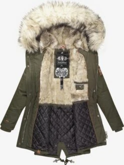 Navahoo Parkas Winterparka Honigfee Dames Kaki -Navahoo Mode Exporteren Winkel 93ec80f8cdb6a1a363954c3d31cae610