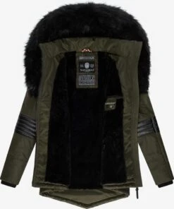 Navahoo Winterjassen Winterjas Nirvana Dames Olijfgroen -Navahoo Mode Exporteren Winkel 9929a40dabec3472a7d4d4fafdea79c5