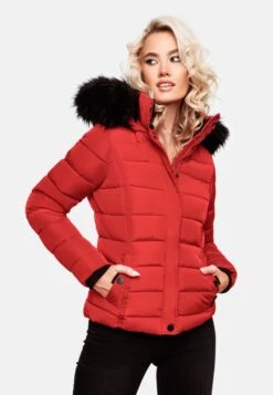 Navahoo Winterjassen Winterjas Miamor Dames Rood -Navahoo Mode Exporteren Winkel 9b51e488c952fff5869eb2b8072f045b