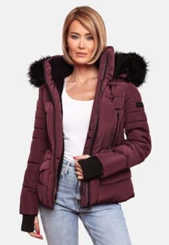 Navahoo Winterjassen Winterjas Adele Dames Robijnrood -Navahoo Mode Exporteren Winkel 9cd9fe8d0cbf4b7936d9812b00a1dc2c