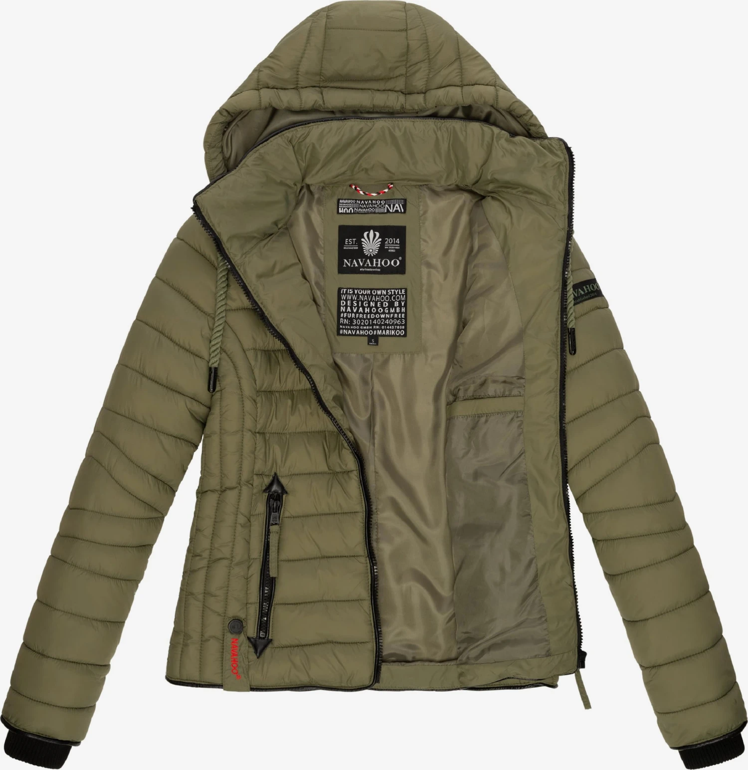 Navahoo Tussenjassen Tussenjas Lulana Dames Olijfgroen 5 Navahoo Tussenjassen Tussenjas Lulana Dames Olijfgroen - Afbeelding 5