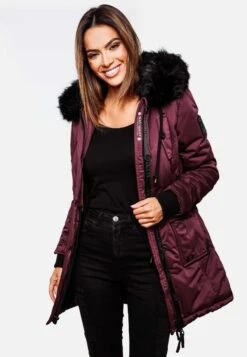Navahoo Luluna - Winterjas - Burgundy -Navahoo Mode Exporteren Winkel a23ee7baa6d14a909a111b0fceca97e2