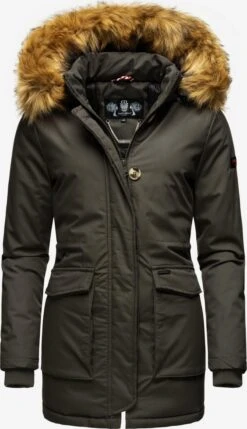 Navahoo Wintermantels Wintermantel Dames Donkergrijs