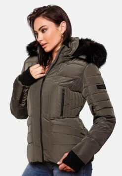 Navahoo Winterjassen Winterjas Adele Dames Taupe -Navahoo Mode Exporteren Winkel a6aae830b5fd3cab99fd8ddf76d29254